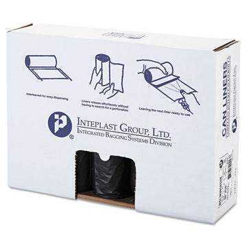 Inteplast Group Low-density Commercial Can Liners, 60 Gal, 1.4 Mil, 38" X 58", Black, 100-carton freeshipping - TVN Wholesale